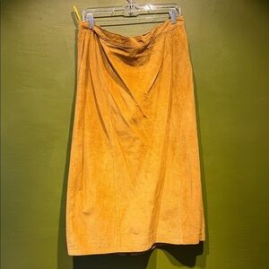 Vintage Tan Suede Skirt